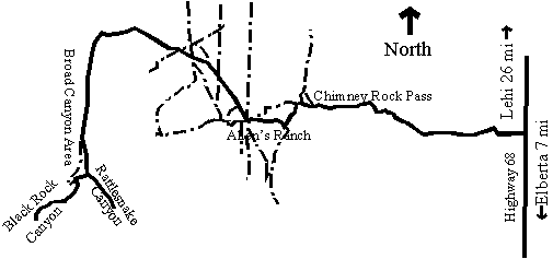 Broad Canyon Area Map