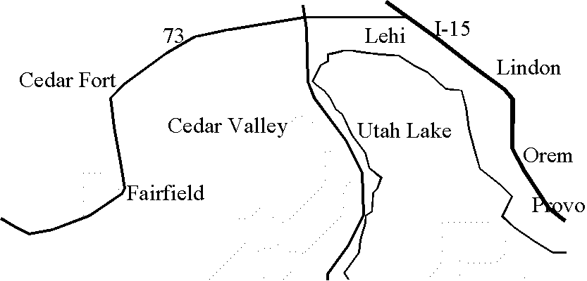 Cedar Valley Area Map