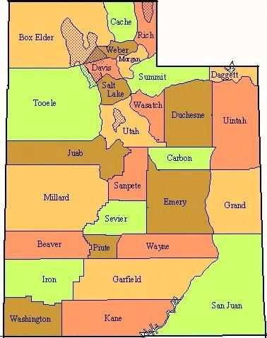 Utah - Counties